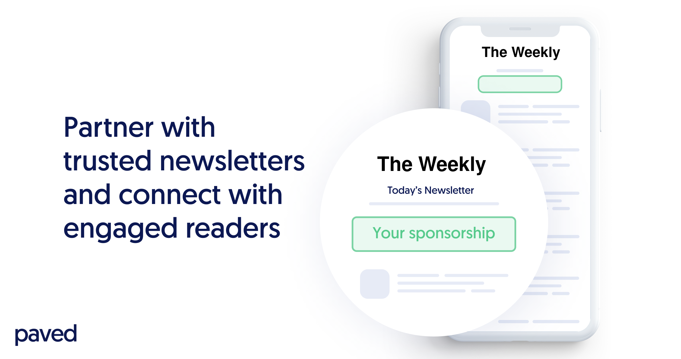 The Weekly Newsletter Sponsored Email Advertising | Paved