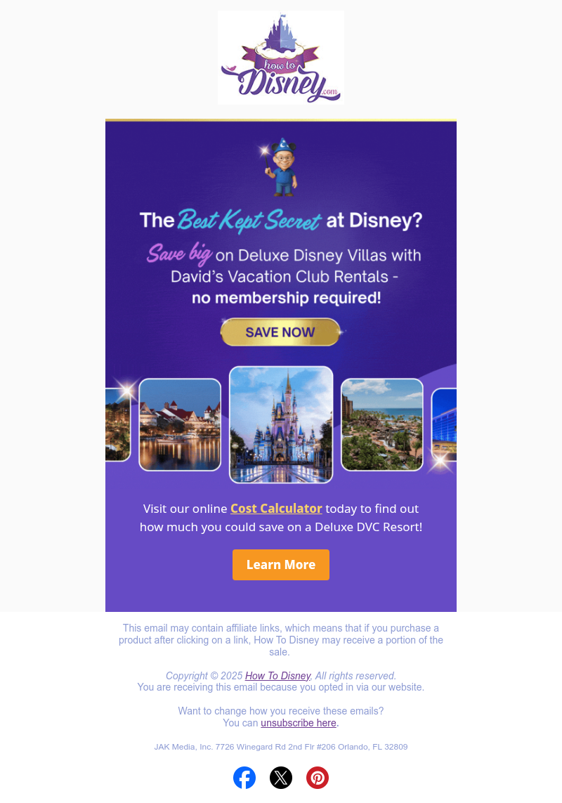 How To Disney Sponsored Newsletter Advertising | Paved
